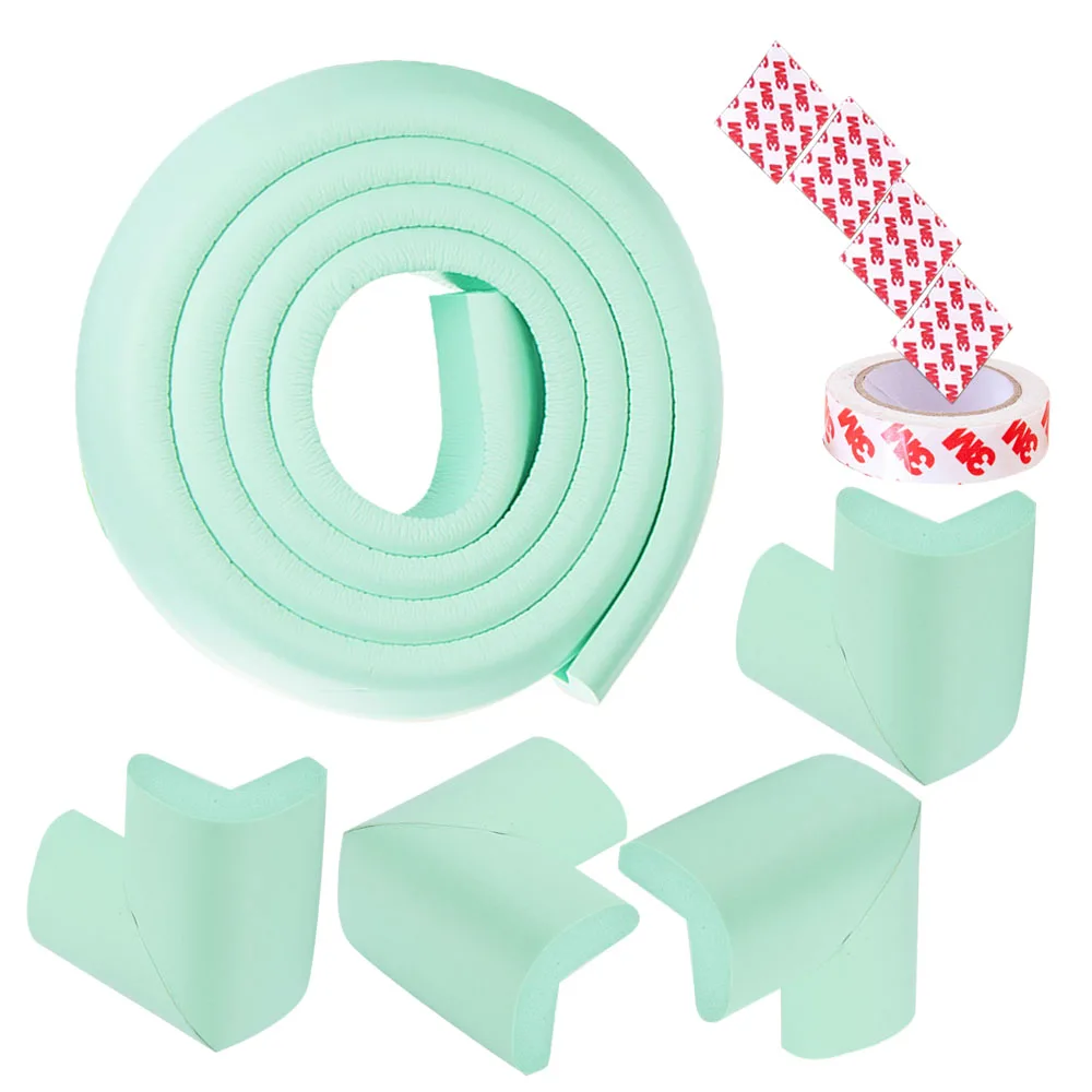 

Light cyan 4 + 1 edge угловой защитный пенопластовый уголок для детской безопасности, настольный уголок для малыша, настольный Угловой протектор