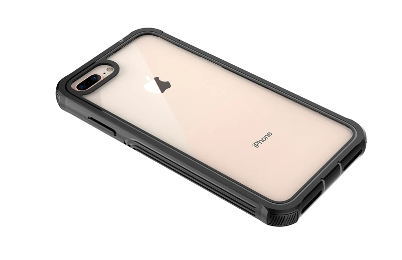 case for Iphone8plus 7plus 6p Full Protection Shockproof Clear Bumper Case Full-Body Rugged with Built-in Screen protector |