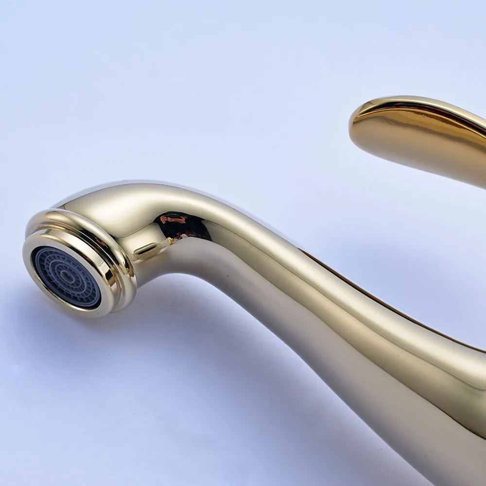 Смеситель для раковины FLG Позолоченные фарфоровые Золотые Бронзовые