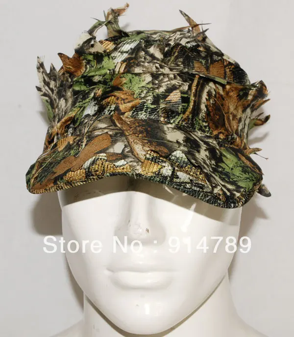 Камуфляжная охотничья сетчатая шляпа в виде листьев для страйкбола REALTREE 3D