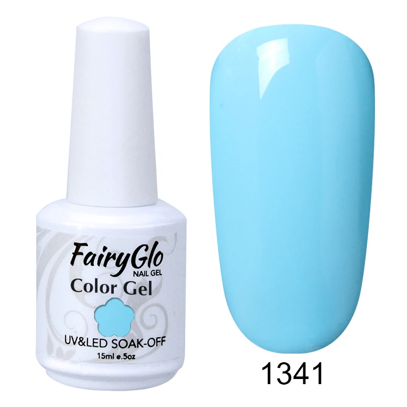1341 FairyGlo, УФ-гель для ногтей, 15 мл, чистый цвет, Гель-лак для ногтей, светодиодный, лампа, Гель-лак, краска, Гель-лак, Лаки, тиснение, гибридный лак, чернила - Цвет: 1341