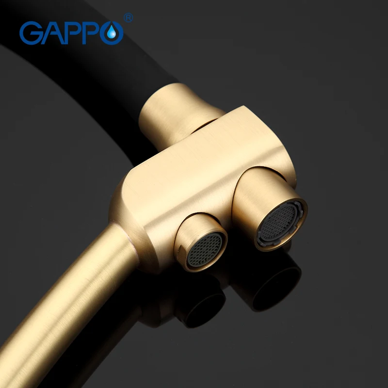 Кухонный Смеситель GAPPO G4398-1 золотой кран для кухни с фильтрованной водой из
