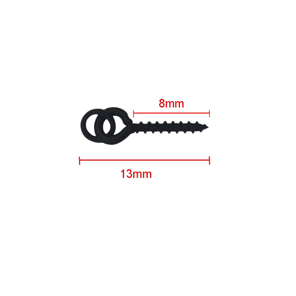 Carp Fishing Accessories Set: 40 Carp Rig Ring Stops and 20 Boilie Bait Screw Fishing Bait Ring Swivels image 3