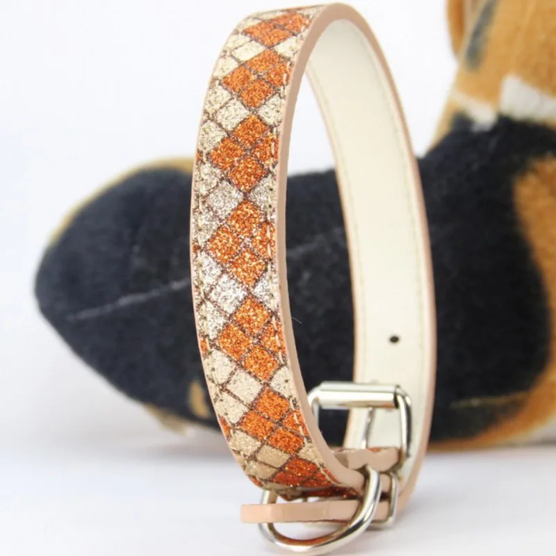 Ошейники для собак со стразами ошейник с поводком ошейники кошек щенков Тедди