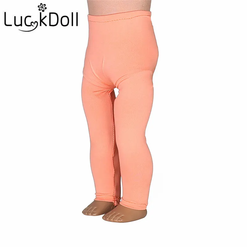 Леггинсы LUCKDOLL сплошного цвета лента подходящая для куклы 43 см или 18 дюймов
