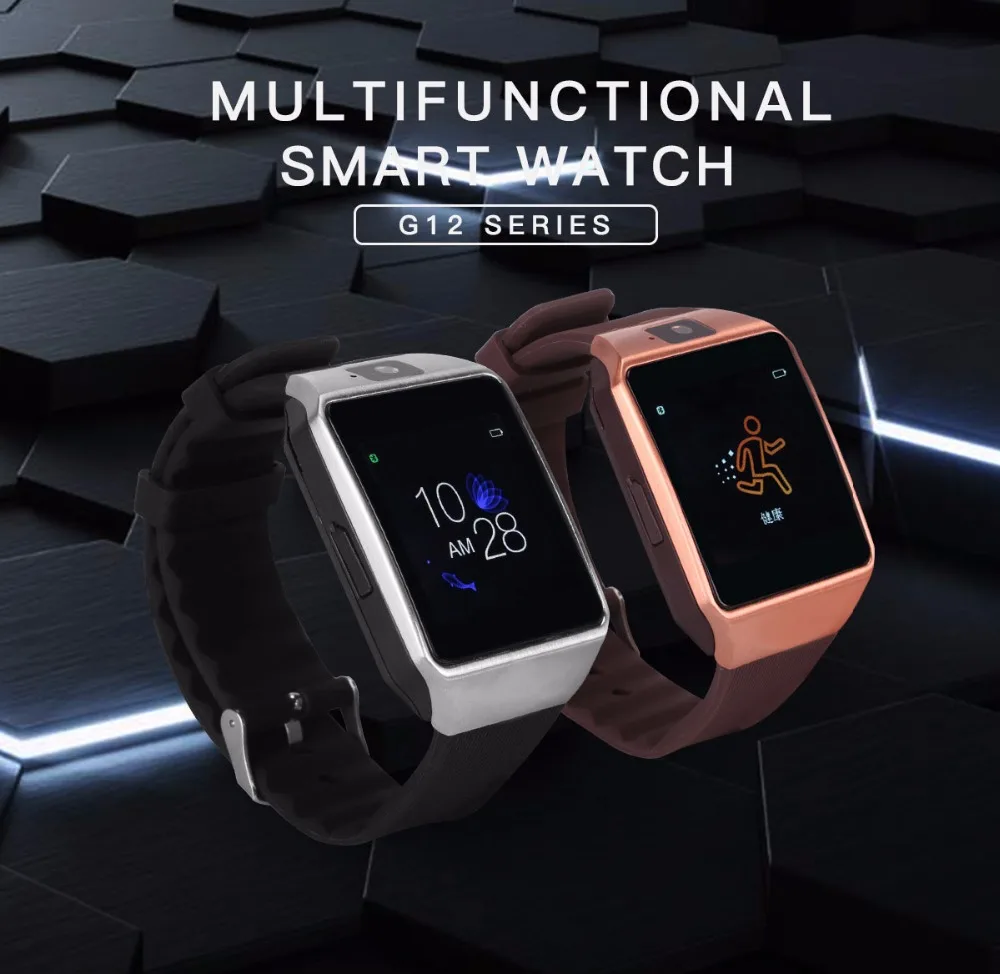 Cawono Bluetooth G12 Смарт-часы с камерой Smartwatch TF sim-карта для iPhone samsung htc LG HUAWEI Android телефонов PK DZ09 A1