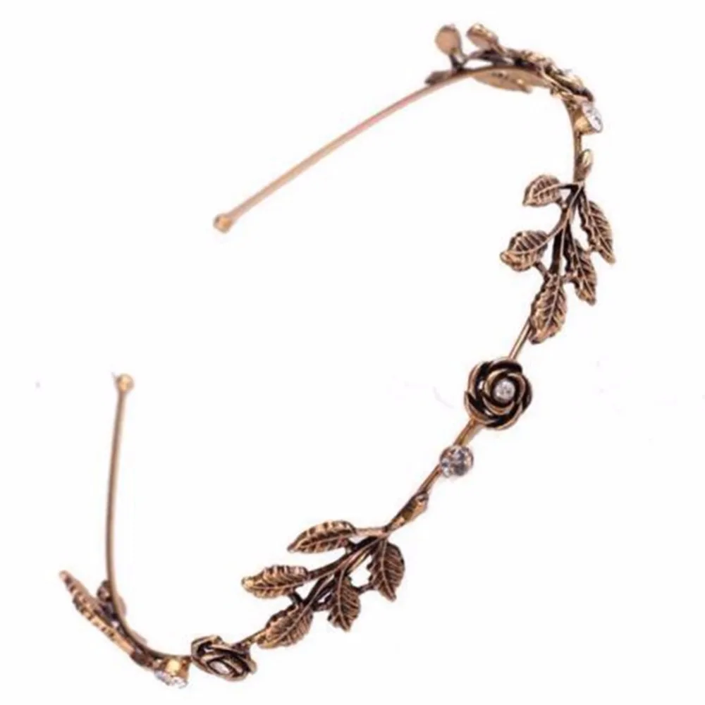 imixlot Fashion Women Lady Leaves Flowers Crystal Head Chain Elegant Jewelry Headbands | Украшения и аксессуары