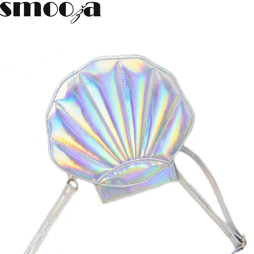 SMOOZA модная брендовая сумка через плечо новый дизайн лазерная милая на с цепочкой