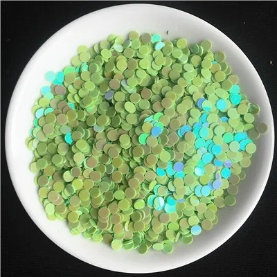 AB Light Green 20 г(Размер 3 мм) круглые точечные Блестки для нейл-арта для красоты ногтей, модные женские Блестящие Блестки для маникюра, 28 цветов - Цвет: AB Light Green