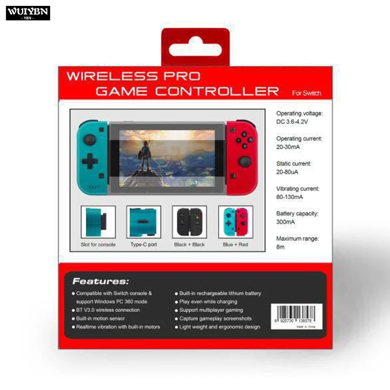 WUIYBN Bluetooth геймпад джойкон контроллер беспроводной для nintendo переключатель