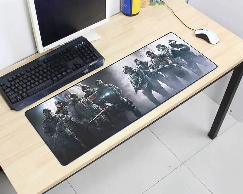 size 800x300x2mm Rainbow Six Siege коврик для мыши 800x300x2 мм Коврик Для Мыши Компьютерный коврик для мыши Лидер продаж игровой коврик для мыши геймер для клавиатуры коврики для мыши - Цвет: size 800x300x2mm