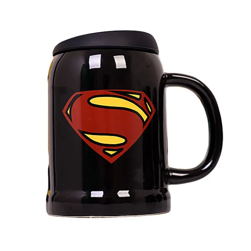 

Caneca Superhero Superman Captain America Ceramic Hulk Mug Coffee Tea Milk Hot Water Cup Drinkware Colour Novetly Christmas Gift