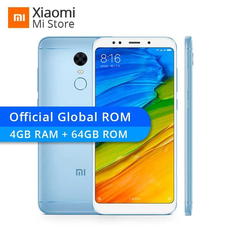 Оригинальный Xiaomi Redmi 5 Plus 4 Гб оперативная память 64 Встроенная Смартфон Snapdragon 625 Octa