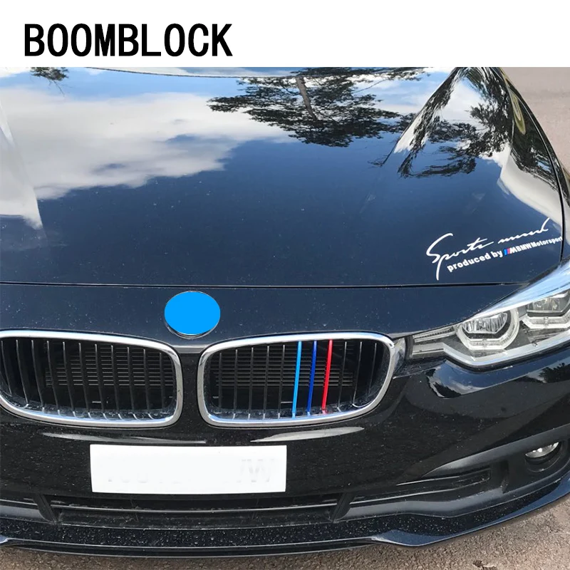 3 шт. 3D Передняя решетка автомобиля накладка на полоски стикеры автоспорта для