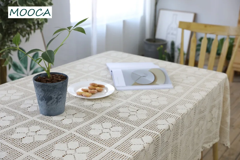 Хлопковая вязаная крючком скатерть MOOCA в греческом стиле|Скатерти| |
