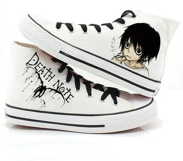 

Парусиновая обувь Death Note L Yagami светильник Killer plimsolls, обувь на шнурке
