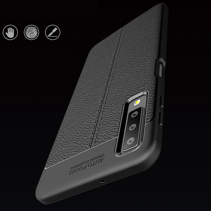 YUETUO кожаный чехол для задней панели телефона etui, capinha, coque, cover, чехол для samsung galaxy a7 a 7 a750 a730 силиконовые аксессуары