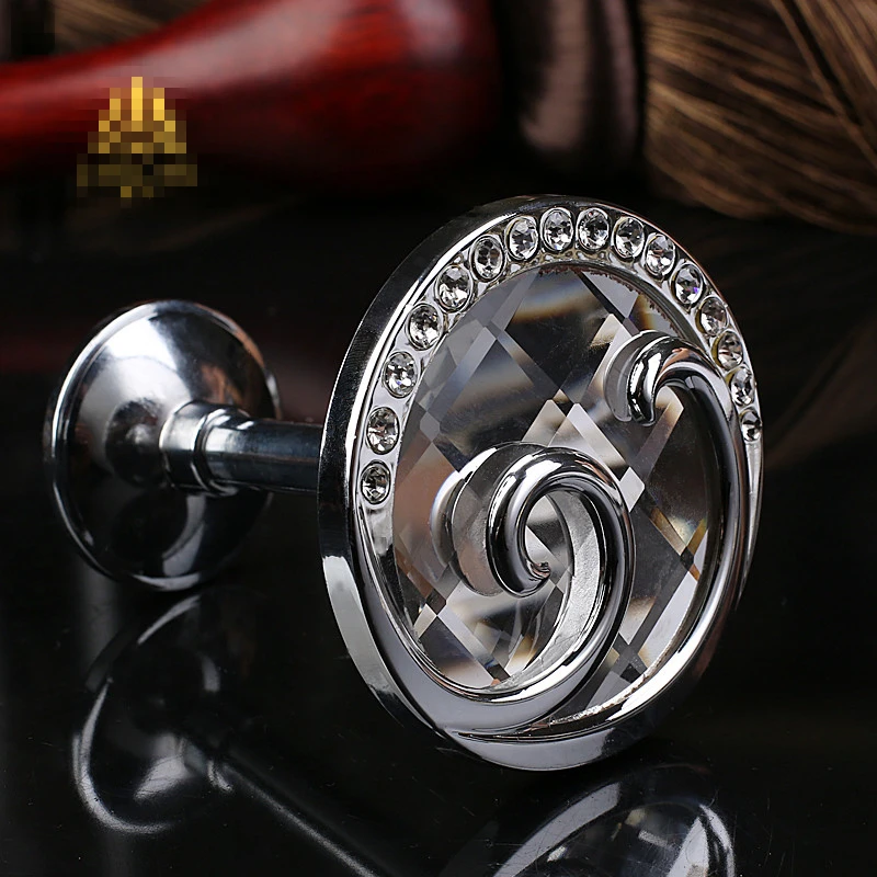 1 пара holdbacks современный простой роскошный кристалл алмаз металлический крючок