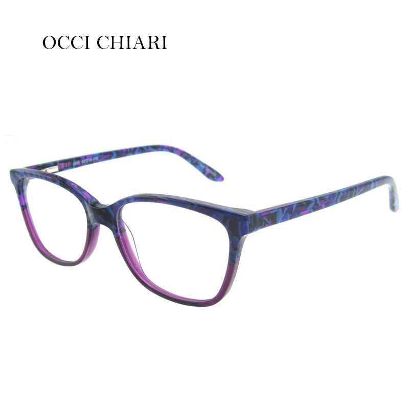OCCI CHIARI, ручная работа для женщин, фирменный дизайн, по рецепту, линзы Nerd, медицинские оптические очки, оправа, фиолетовый W-CERIATI
