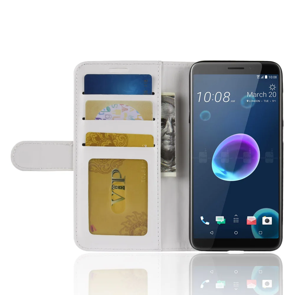 OUZifish для htc Desire 12 случае новые модные флип кожаный защитный чехол 5 дюймов