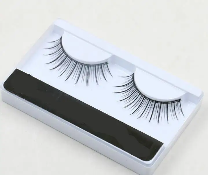 Горячая Распродажа натуральные накладные ресницы тонкие ручная работа