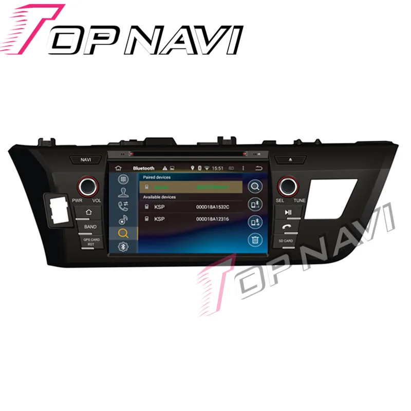 Topnavi Octa Core Android 8 0 Автомобильный GPS навигатор для TOYOTA Corolla/Levin 2013 автомобильный DVD