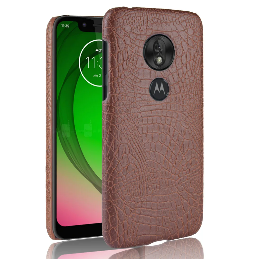 Новое поступление кожаный чехол с узором под крокодиловую кожу для Motorola Moto G7 G 7 Plus
