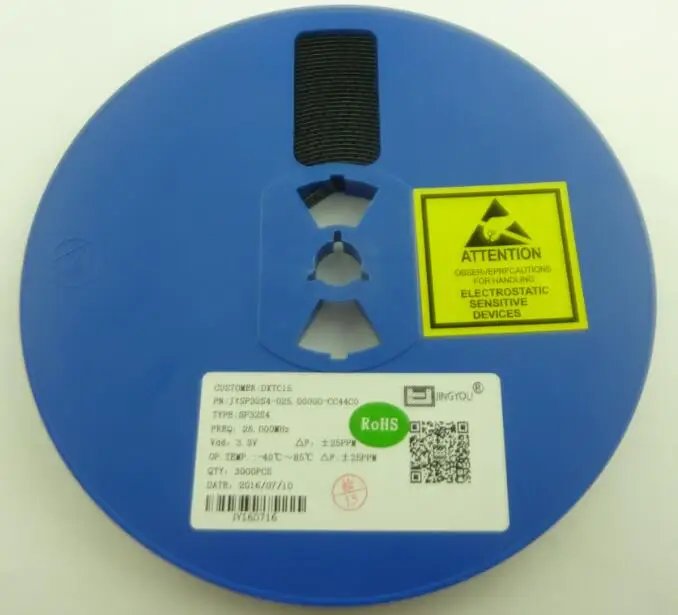 10 шт. SMD 3225 активный кварцевый генератор OSC 25 МГц 25 м 3,2*2,5 3,3 В 25PPM
