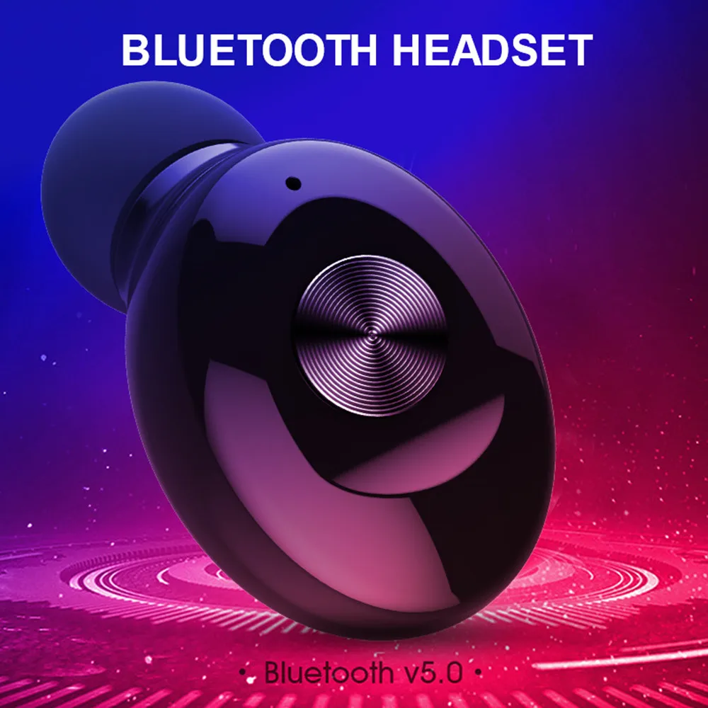 NOUVVE Mini Bluetooth Беспроводной наушники беспроводные наушники USB Магнитный зарядный Bluetooth гарнитура с микрофоном для iPhone samsu