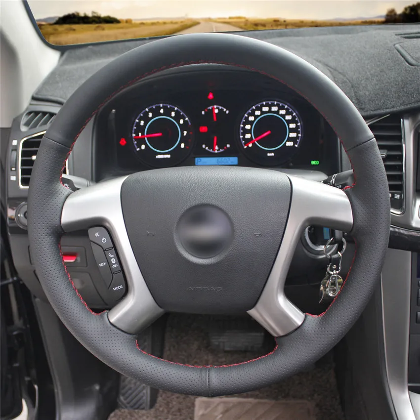 Черный чехол из натуральной кожи для Chevrolet Captiva 2007-2014 Silverado GMC Sierra 2007-2013 Daewoo Winstorm |