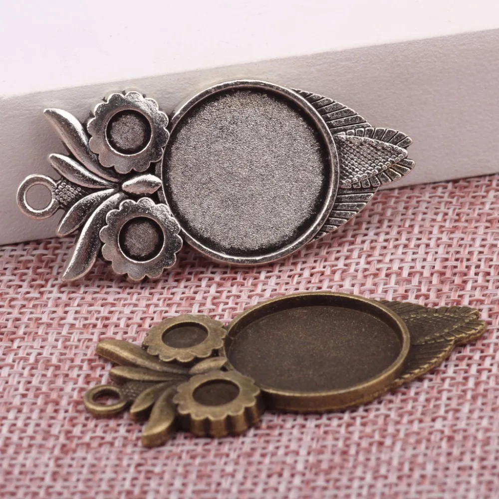 Набор подвесок onwear 20 шт. пустая Камея диаметр мм|antique bronze|cabochon pendant settingsdiy jewelry |