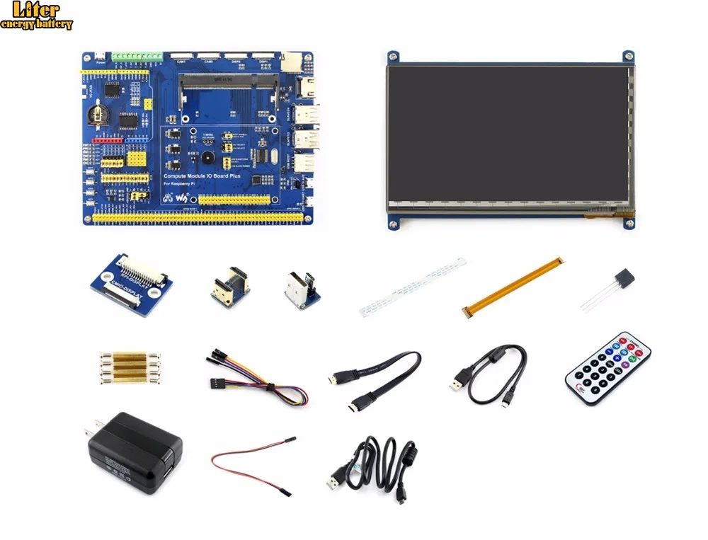 Raspberry Pi Compute Module 3 аксессуара типа B (без см3) с 7-дюймовым ЖК-дисплеем HDMI DS18B20