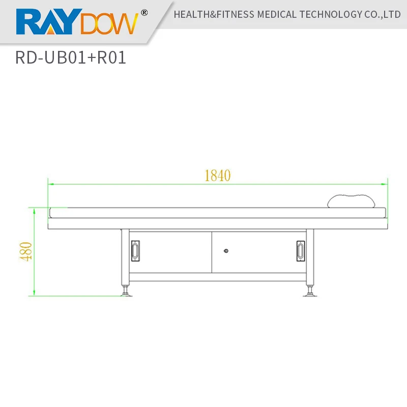 RD-UB01+R01 Raydow checking exaimation assistant stainless steel spa salon massage table bed with storage drawer cabinet | Мебель