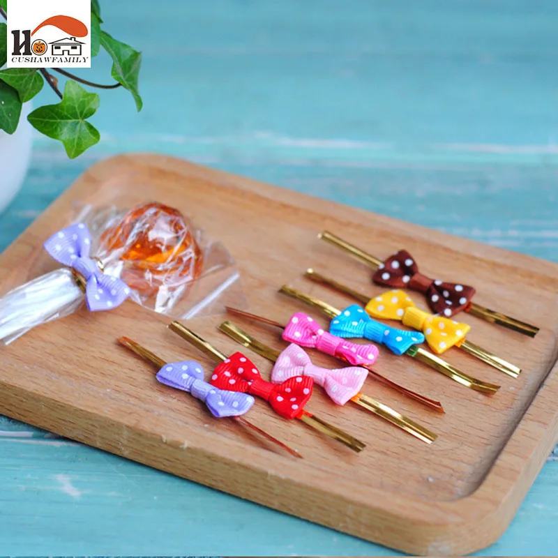 20 шт./лот мешок для выпечки с бантом закусок галстук печенье/мешок хлеба сумка