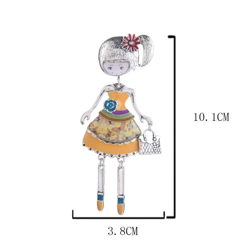Новинка эмалированная булавка в стиле принцессы для девочек детская мультяшная