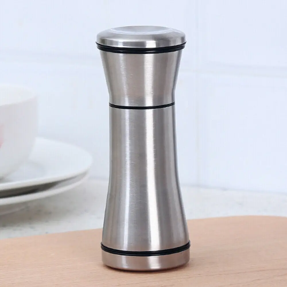 120ML Steel Models Ручная мельница для перца из нержавеющей стали, солевая мельница, мульлер, кухонные аксессуары, кухонный инструмент, кухонные гаджеты, мельница для специй и соуса - Цвет: 120ML Steel Models