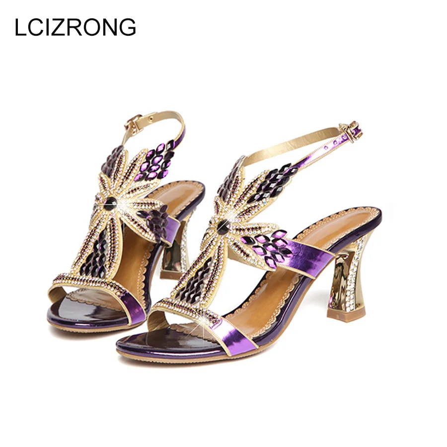 Новинка летние пикантные женские сандалии с цветочным узором вырезами 7 5 см