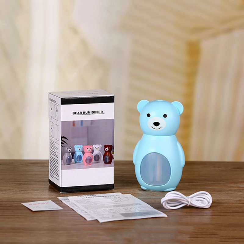 GXZ мультфильм Медведь USB увлажнитель светодиодный свет ультразвуковой Арома