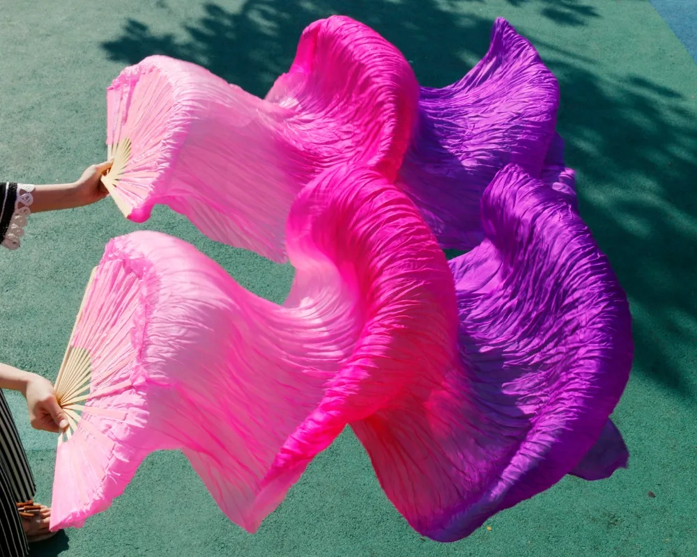 Хит 2017 высококачественные женские шелковые вуали для танца живота 100%