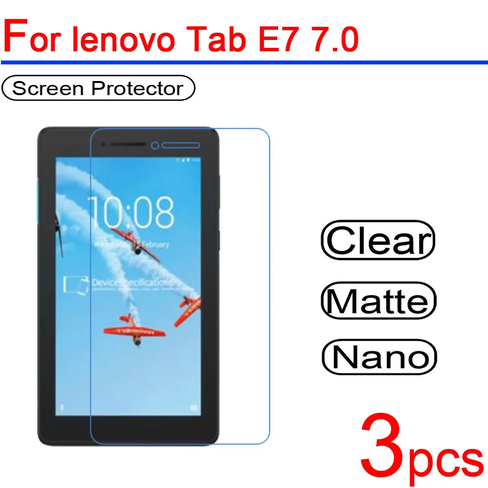 3 шт. ультра чистый мягкий ЖК-экран для lenovo TAB P10 M10 Защитная пленка для lenovo TAB V7 E7 E8 E10 P10 M10 пленка для планшета