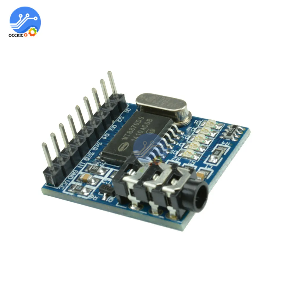 Модуль декодирования голосового аудио MT8870 DTMF для Arduino Телефонный модуль со