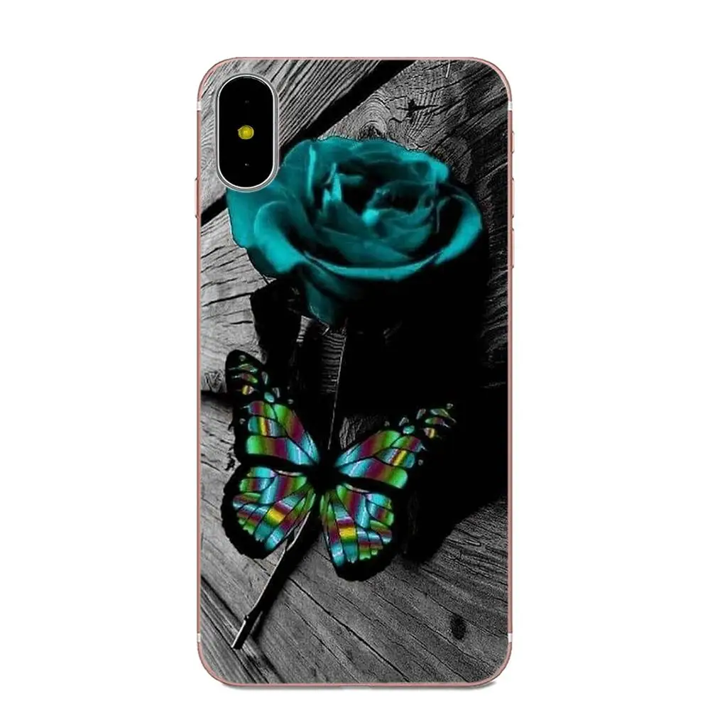 Красочные красивые цветы бабочки мягкий TPU мобильный чехол для Huawei Mate 7 8 9 10 20 P8 P9 P10