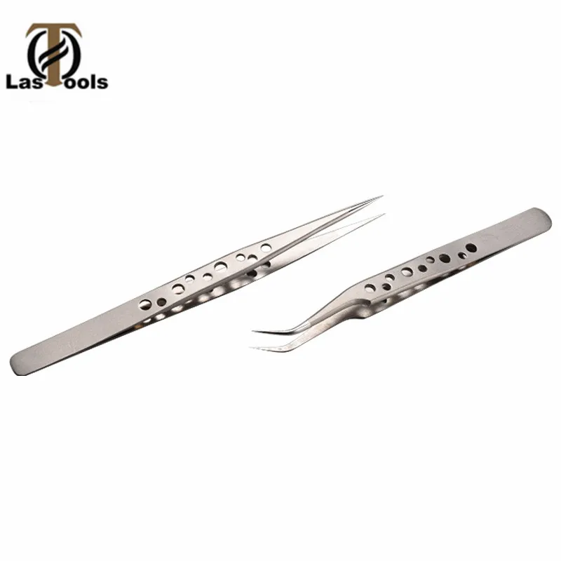 Electronics Industrial Tweezers Anti-static Curved Straight Tip Precision Stainless Forceps Phone Repair Hand Tools | Инструменты