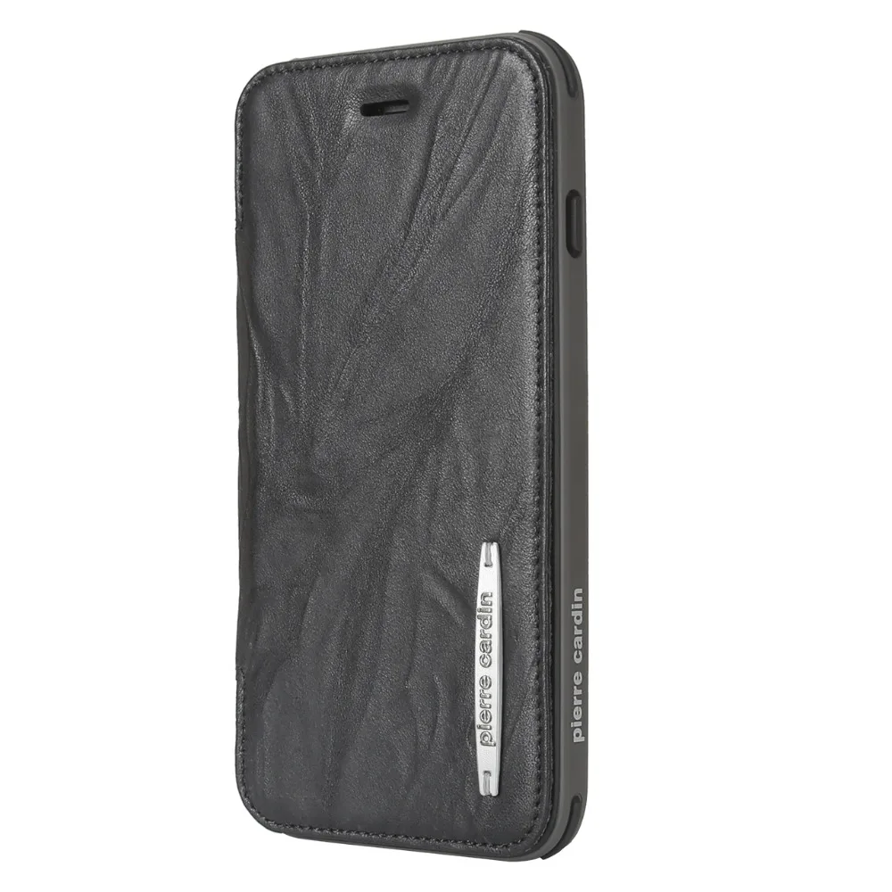 Для iPhone 8 8 Plus 7 7 Plus Pierre Cardin натуральная кожа сотовый Чехол для телефона съемный флип-кронштейн мягкий силикагель чехол