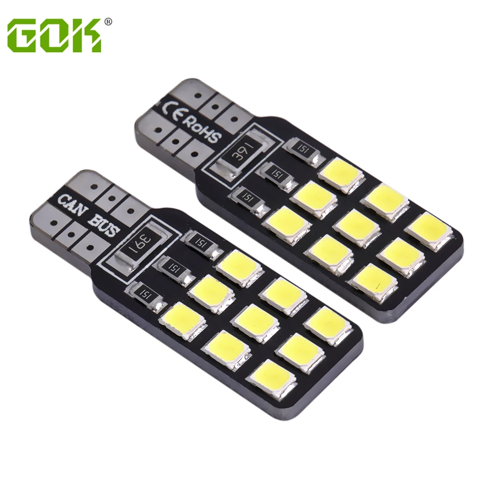 Супер яркий! 10 X T10 W5W led canbus 18smd 2835 194 168 без ошибок 12 В автомобильные лампы Индикатор