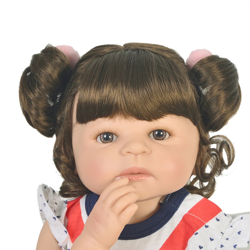 Bebe Кукла reborn 55 см полный силиконовый винил тело куклы для детей подарок младенец