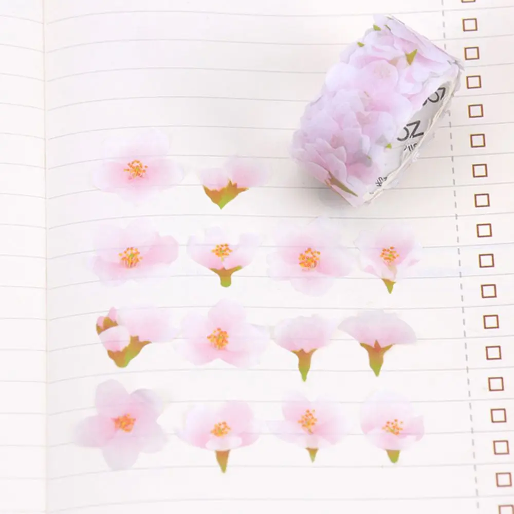 Cherry blossoms 1 шт. креативная Маскировочная лента в японском стиле, Цветок сакуры, бумажные Маскировочные ленты, декоративная лента, сделай сам, скрапбукинг, наклейка 10 стилей s - Цвет: Cherry blossoms