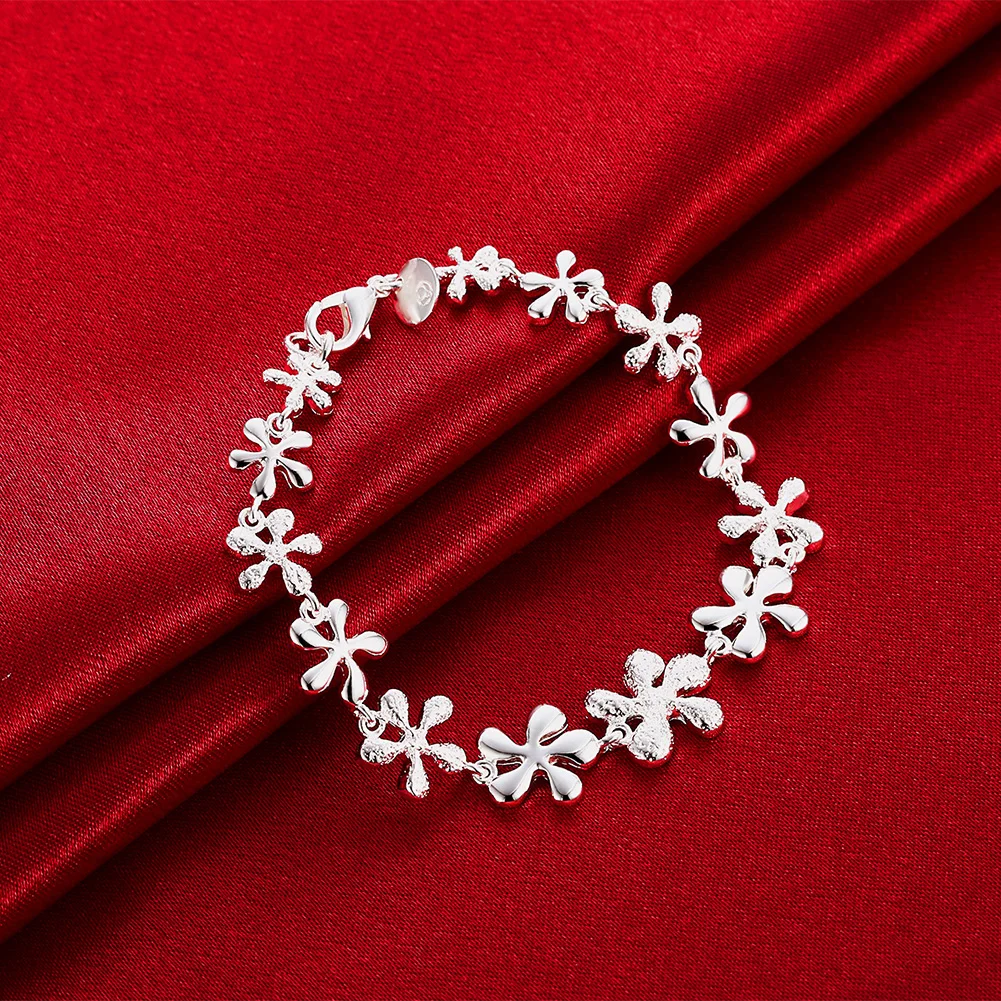 H156 Оптовая Продажа Модные с серебряным покрытием jewelry браслет-цепочка Шарм