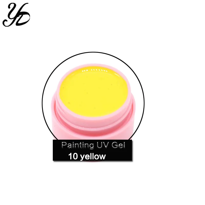 yellow Yiday 1 шт. Отмачивание для нанесения УФ-геля полировка отверждения ультрафиолетовая/Светодиодная лампа для краски линия рисования Emboss свитер гель микро-резьба дизайн ногтей - Цвет: yellow