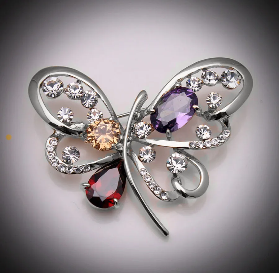 Роскошные ювелирные изделия из австрийского хрусталя заколки кристаллы бренд